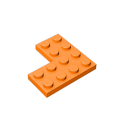 GOBRICKS GDS-696 Plate 4 x 4 Corner - YWOBB