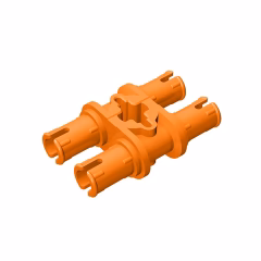 GOBRICKS GDS-868 Pin Double with Axle Hole - YWOBB