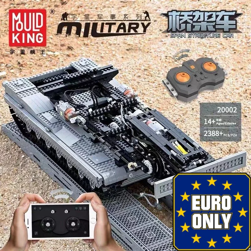 Mould King 20002 Ultimate Abrams with Bridge Layer AVLB OVP EU Warehouse Version - YWOBB