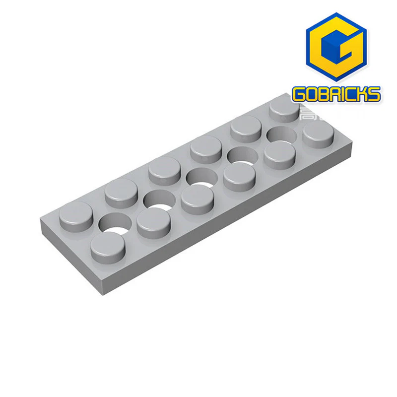 GOBRICKS GDS-698  Plate 2 x 6 with 5 Holes - YWOBB