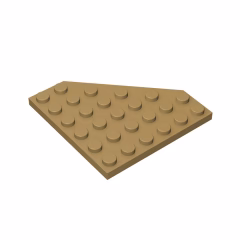 GOBRICKS GDS-702  Plate 6 x 6 Cut Corner - YWOBB