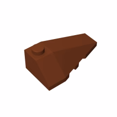 GOBRICKS GDS-754 Wedge 4 x 2 Triple Right - YWOBB