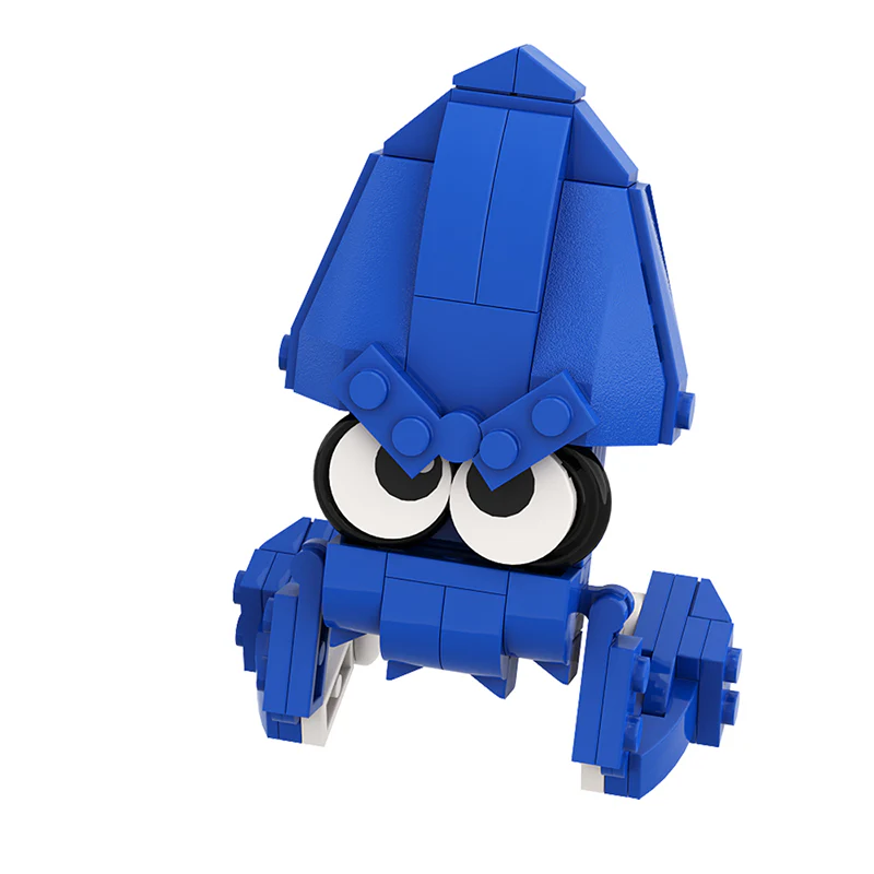 GOBRICKS MOC A0277Y03 blue squid - YWOBB