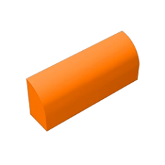 GOBRICKS GDS-863 Curved 1 x 4 x 1 1/3 - YWOBB