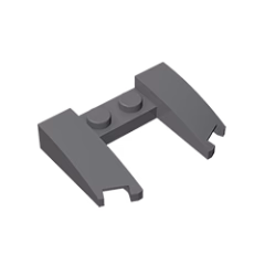 GOBRICKS GDS-1265 Wedge 3 x 4 x 2/3 Curved with Cutout - YWOBB