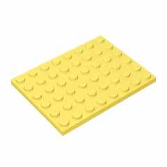 GOBRICKS GDS-524 Plate 6 x 8 - YWOBB