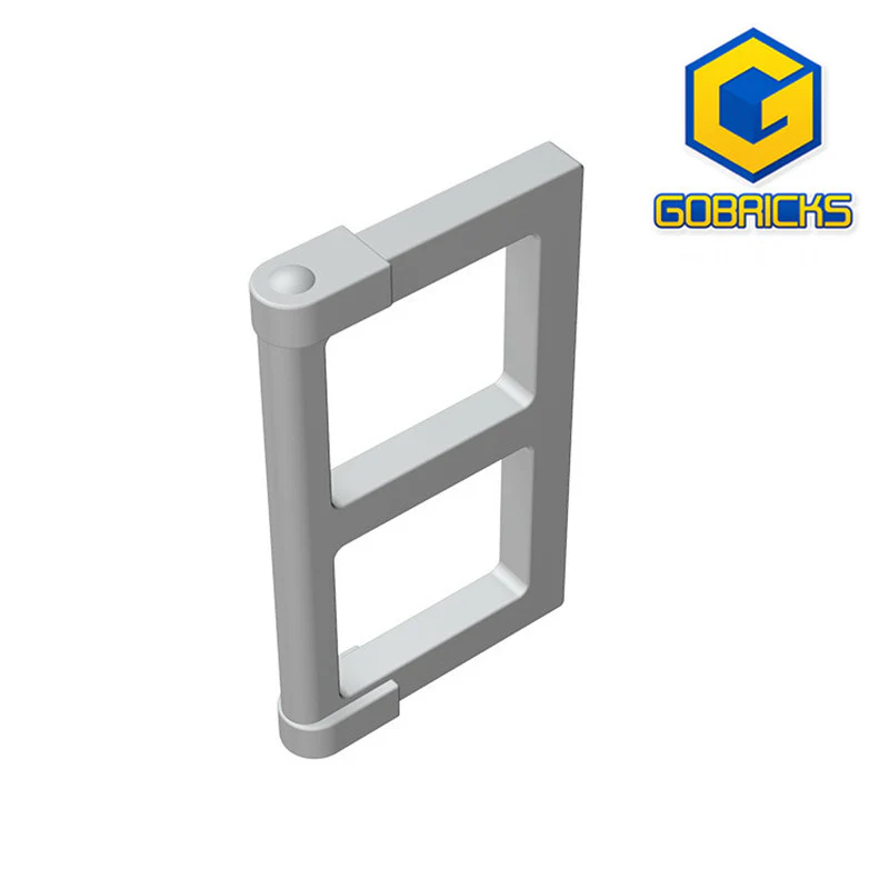 GOBRICKS GDS-792 Pane for Window 1 x 2 x 3 with Thick Corner Tabs - YWOBB