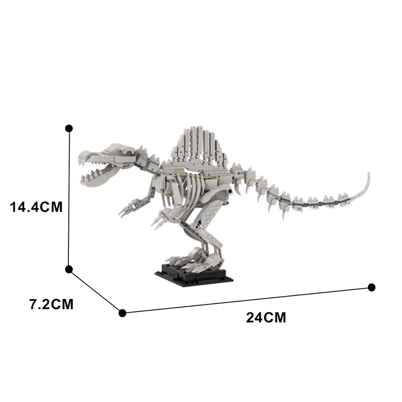GOBRICKS MOC 81227 Spinosaurus Skeleton - YWOBB