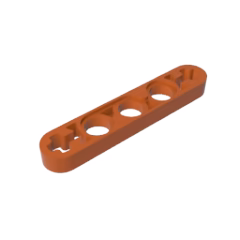 GOBRICKS GDS-691 Liftarm Thin 1 x 5 - Axle Holes - YWOBB