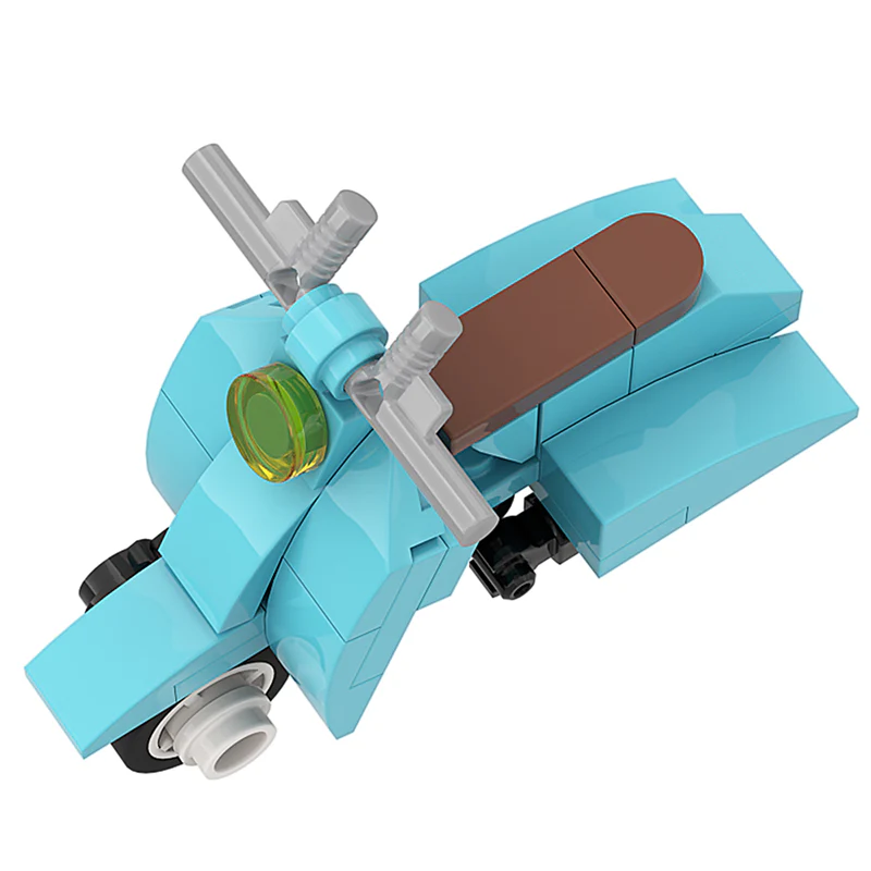 GOBRICKS MOC A0163Y01 05 Fresh Motorcycle Sheep - YWOBB
