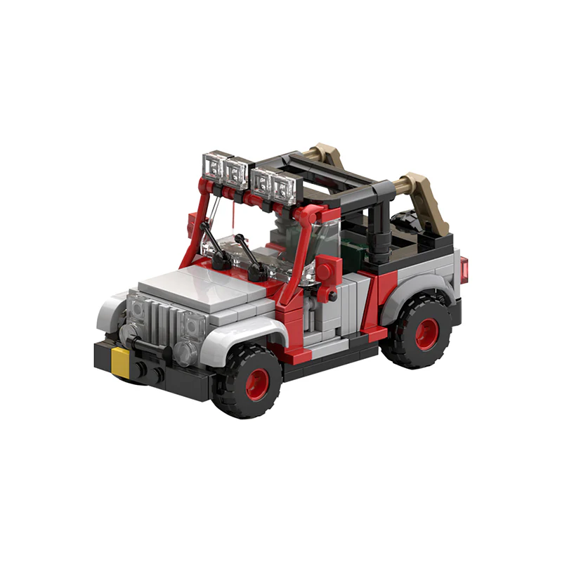 GOBRICKS MOC 25926 Jurassic Park Staff Jeep - YWOBB