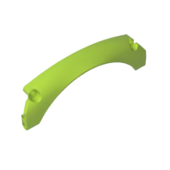 GOBRICKS GDS-M460 Technic Panel Car Mudguard Arched #40 15 x 2 x 5 Rounded Top - YWOBB