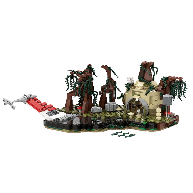 GOBRICKS MOC 19522 Dagobah playset - YWOBB