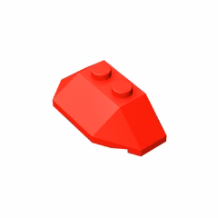 GOBRICKS GDS-756 Wedge 2 x 4 Triple - YWOBB