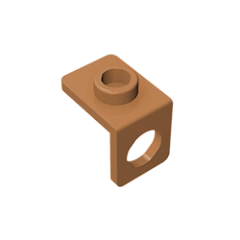 GOBRICKS GDS-1165 Minifigure Neck Bracket with Back Stud - Thin Back Wall - YWOBB