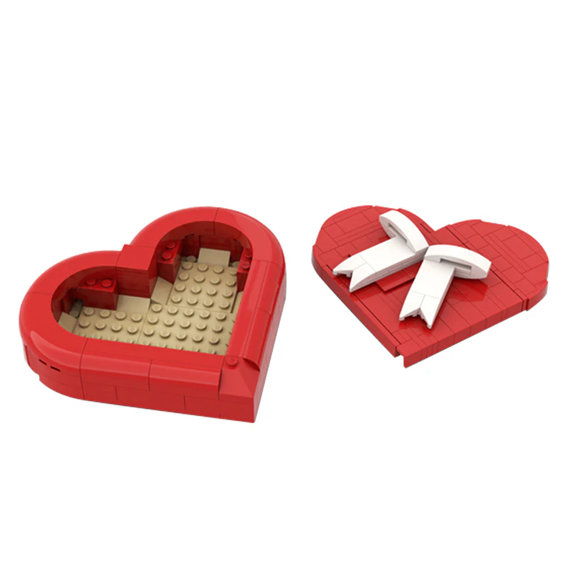 GOBRICKS MOC 35227 Heart Box - YWOBB