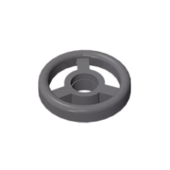 GOBRICKS GDS-1315 Steering Wheel Small, 2 Studs Diameter - YWOBB