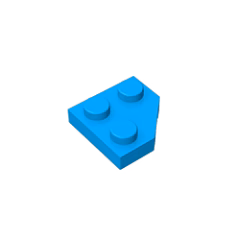 GOBRICKS GDS-1503 Plate 2 x 2 Cut Corner - YWOBB