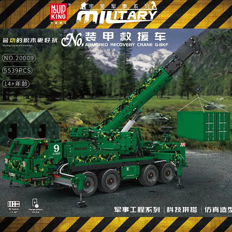 Mould King 20009 Armored Recovery Crane G-BKF OVP EU Warehouse Version - YWOBB