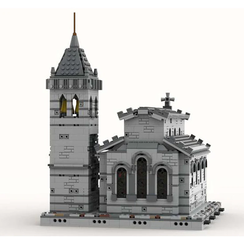 GOBRICKS MOC 33985 Medieval Church - modular - YWOBB
