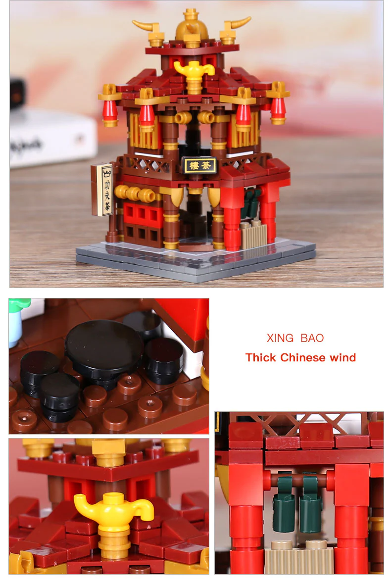 XINGBAO XB-01102 The Teahouse Library Cloth House Wangjiang Tower - YWOBB