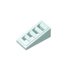 GOBRICKS GDS-838 Slope 18 2 x 1 x 2/3 with 4 Slots - YWOBB