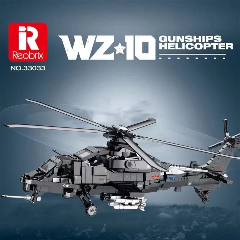 Reobrix 33033 CAICZ-10 Gunships Helicopter - YWOBB