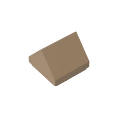 GOBRICKS GDS-M461 Slope 45 1 x 1 x 2/3 Double - YWOBB