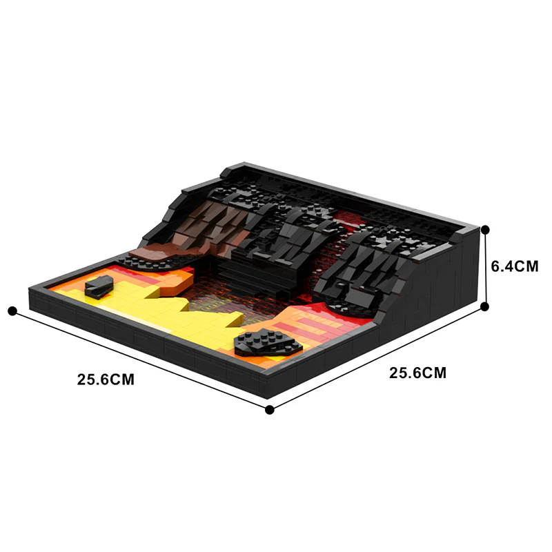 GOBRICKS MOC 144660 battle of mustafar - YWOBB