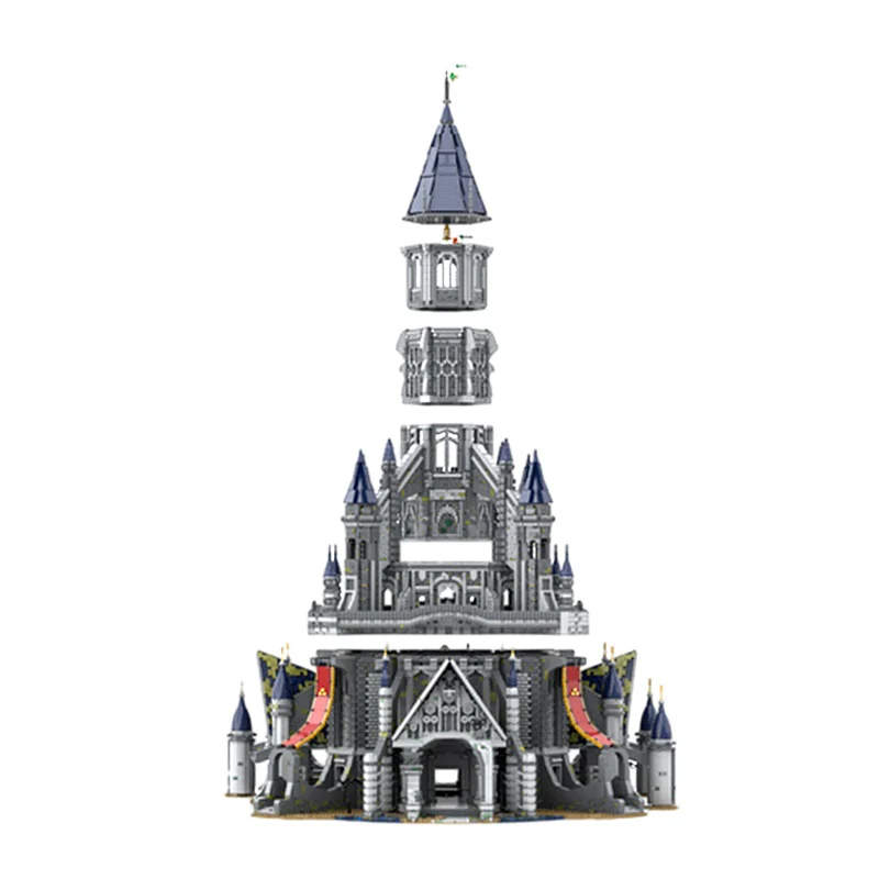 GOBRICKS MOC 161243 Hyrule Castle - The legend of Zelda tears of the Kingdom - YWOBB