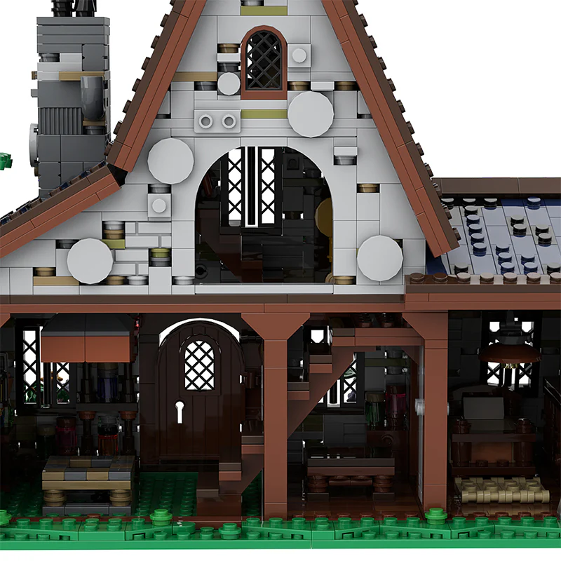 GOBRICKS MOC A1021 witch house - YWOBB