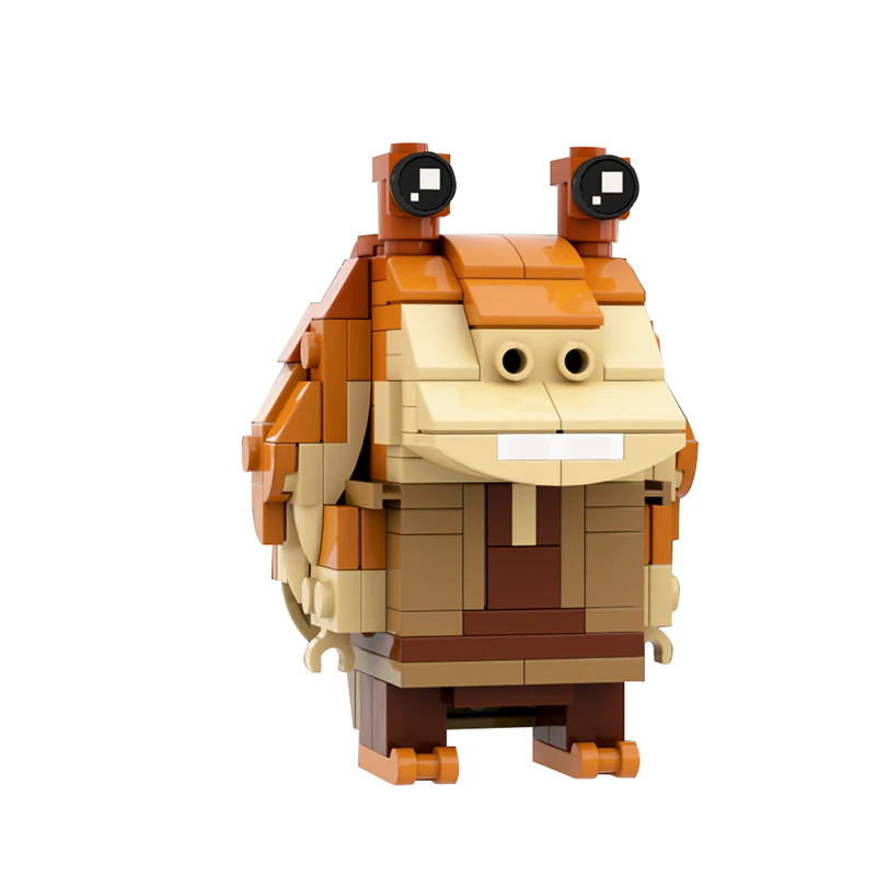 GOBRICKS MOC 86000 Jar Jar Binks BrickHeadz - YWOBB