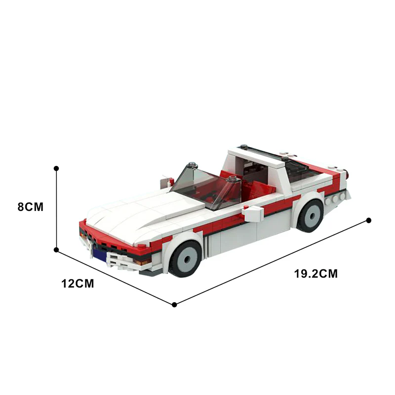 GOBRICKS MOC 67749 The A-Team Chevrolet Corvette C4 - YWOBB