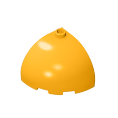 GOBRICKS GDS-1078 Round Corner 3 x 3 x 2 Dome Top - YWOBB