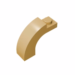 GOBRICKS GDS-719  Arch 1 x 3 x 2 Curved Top - YWOBB