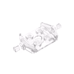 GOBRICKS GDS-1062 Modified 2 x 2 with Wheels Holder Wide and Hole - YWOBB