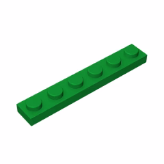 GOBRICKS GDS-505 Plate 1 x 6 - YWOBB