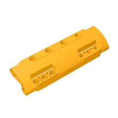 GOBRICKS GDS-1012 Panel Curved 11 x 3 with 10 Pin Holes through Panel Surface - YWOBB