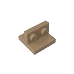 GOBRICKS GDS-90491 Bracket 2 x 2 - 1 x 2 Centered - YWOBB