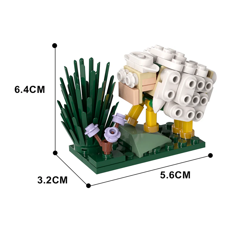 GOBRICKS MOC 136543 Sheep - YWOBB