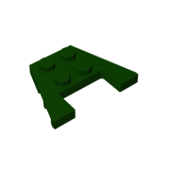 GOBRICKS GDS-725  Plate 3 x 4 with Stud Notches - YWOBB