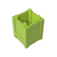 GOBRICKS GDS-M283 Container Box 2 x 2 x 2 - Top Opening - YWOBB