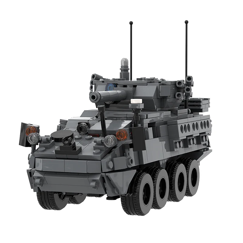 GOBRICKS MOC 146076 M1296 Stryker ICVV-D | 1:35th Scale Dragoon - YWOBB