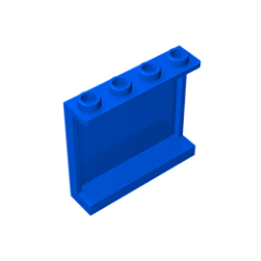 GOBRICKS GDS-751 Panel 1 x 4 x 3 with Side Supports - Hollow Studs - YWOBB