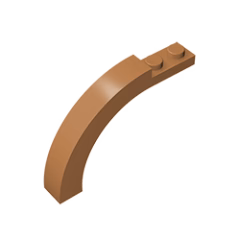GOBRICKS GDS-720 Arch 1 x 6 x 3 1/3 Curved Top - YWOBB