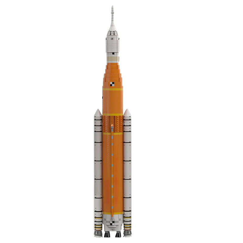 GOBRICKS MOC 28893 NASA Space Launch System Artemis SLS Block 1 (1:110 Saturn V scale) - YWOBB