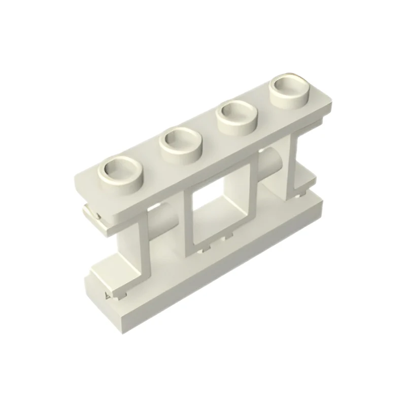 GOBRICKS GDS-M425 Fence 1 x 4 x 2 Ornamental Asian Lattice with Square and 4 Studs - YWOBB