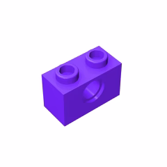 GOBRICKS GDS-623  Brick 1 x 2 with Hole - YWOBB