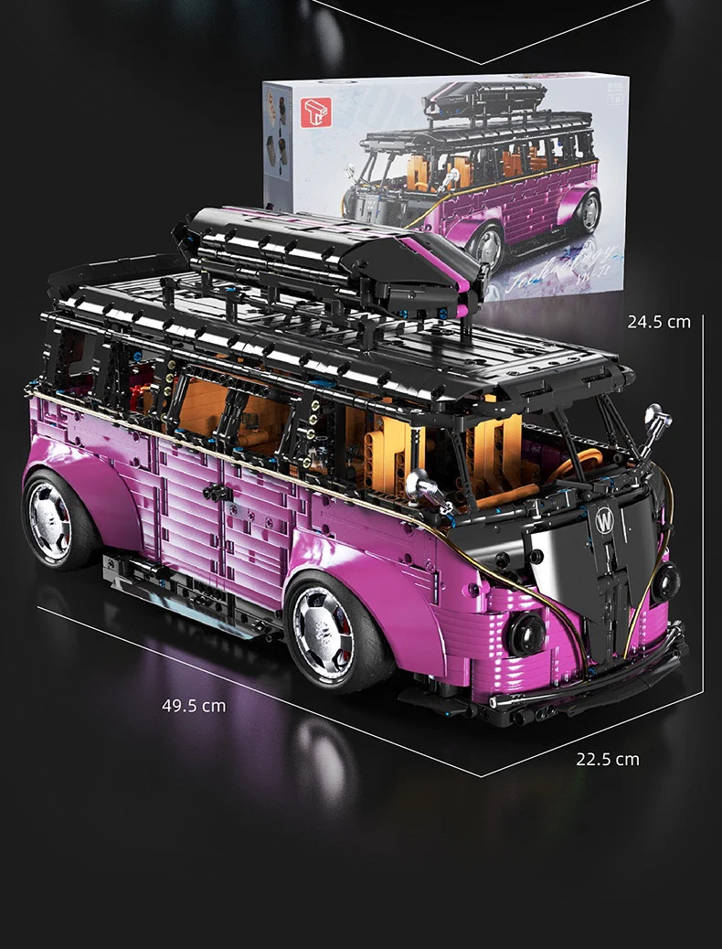 TGL T5022B 1:8 Volkswagen T2 Touring RV Camper - YWOBB