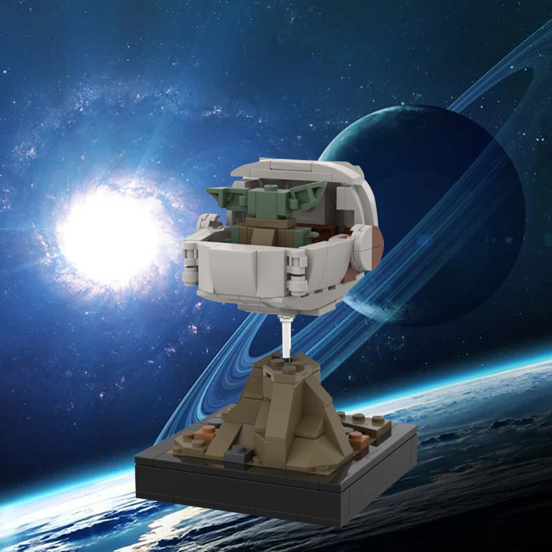 GOBRICKS MOC 126865 Grogu in Pram - YWOBB